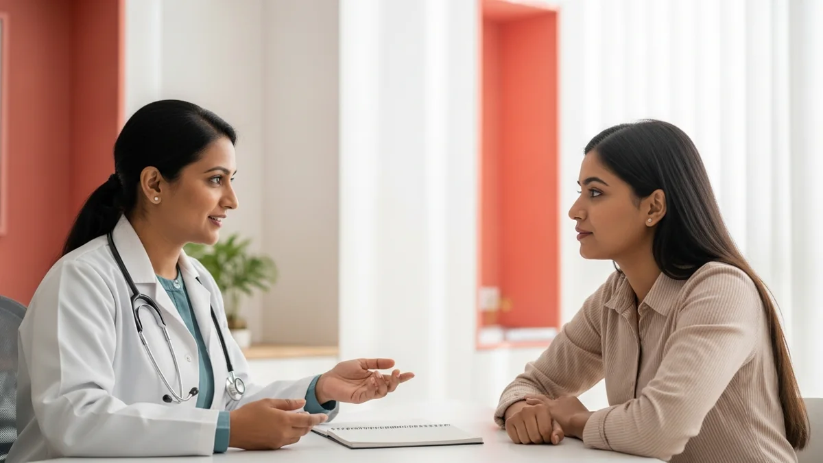 Doctor discussing pcos weight loss: tips & treatment with a young woman