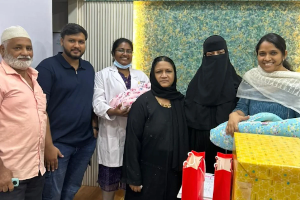 Couple celebrating pregnancy journey