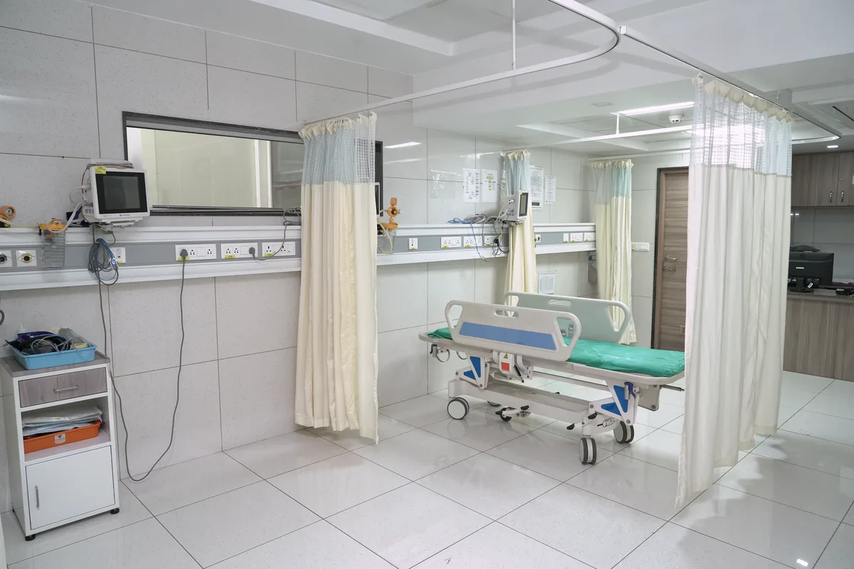 Recovery room at the Kilpauk fertility centre, Chennai