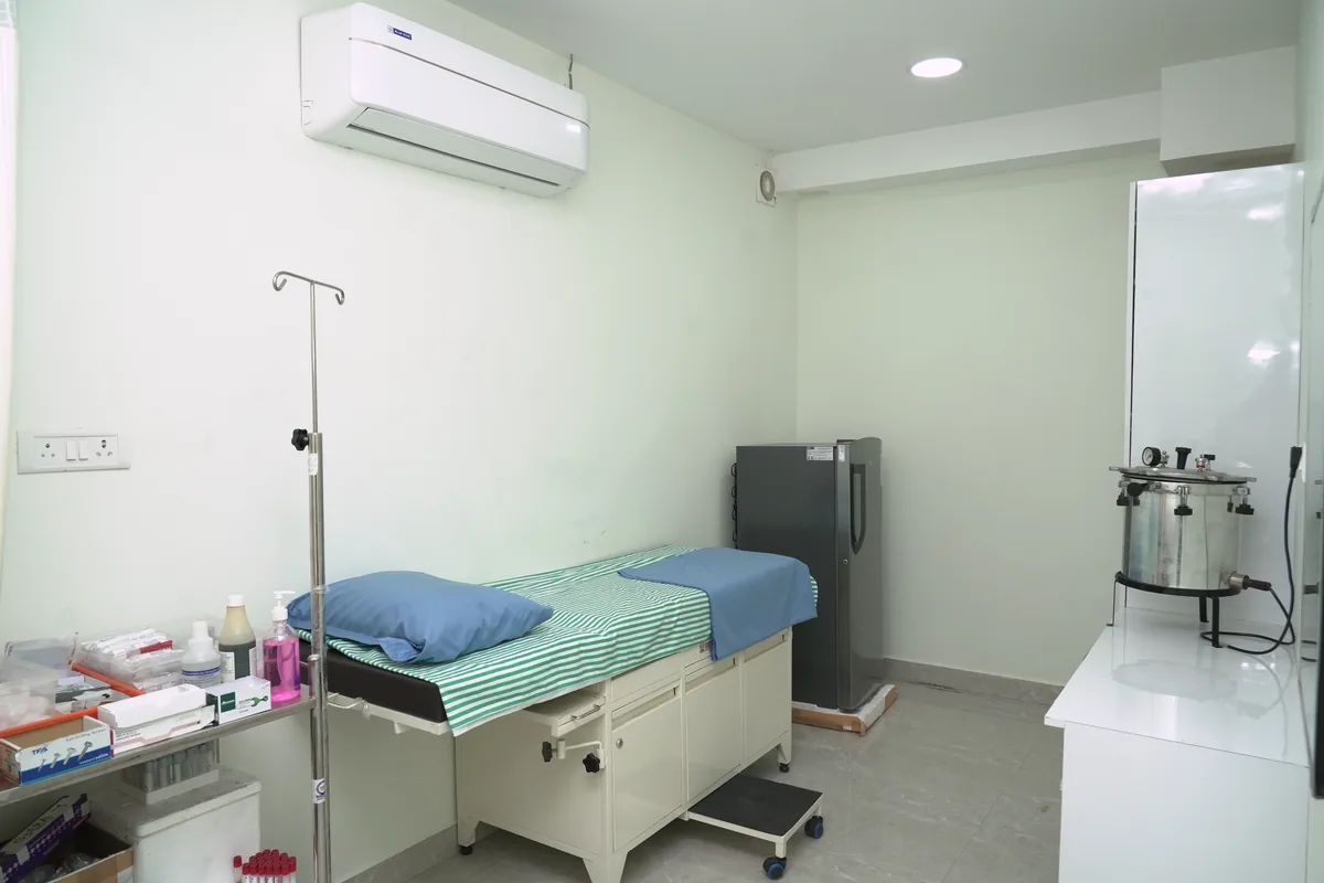 Treatment room at the Pallikaranai fertility centre, Chennai