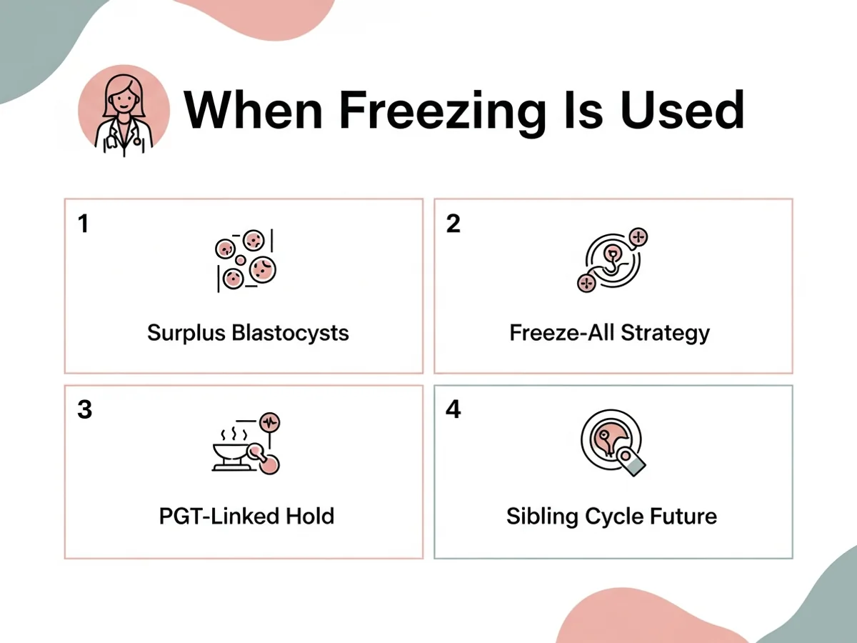 Freeze-all versus fresh transfer decision chart for IVF patients in Chennai